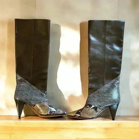 ‼️OFFERS‼️ Isabel Marant Python Boots - Picture 1 of 16